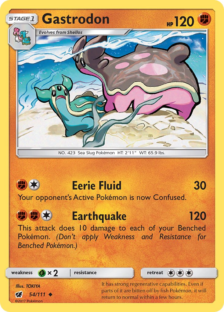 Gastrodon - 054/111 (CIN) Uncommon - Near Mint