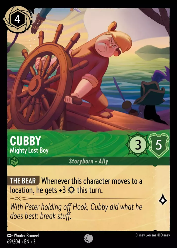 Cubby - Mighty Lost Boy (Into the Inklands 069/204) Common - Near Mint