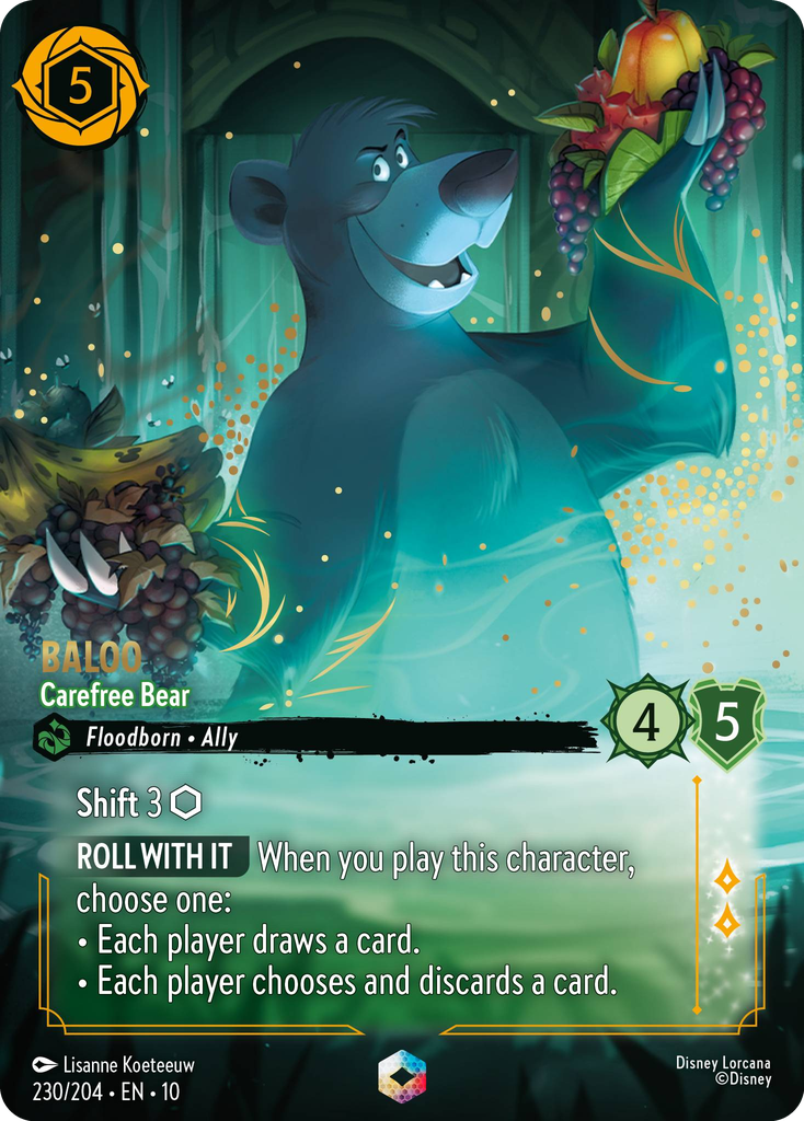 Baloo - Carefree Bear (230/204 - Whispers in the Well) Enchanted