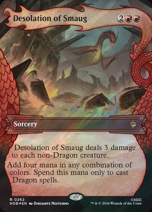 Desolation of Smaug [ #0262 Showcase Dragon Hoard Frame Surge Foil ] (HOB-R)