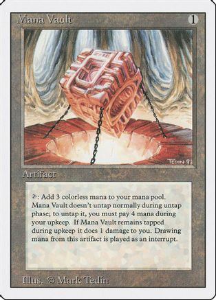 Mana Vault (3ED-R) Damaged