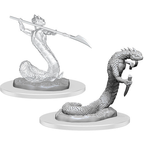 Critical Role: Unpainted Miniatures -  Serpentfolk & Serpentfolk Ghost W4