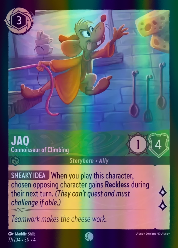 Jaq - Connoisseur of Climbing (Ursula's Return 077/204) Common - Near Mint Cold Foil