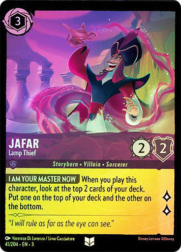 Jafar - Lamp Thief (Into the Inklands 041/204) Uncommon - Near Mint Cold Foil