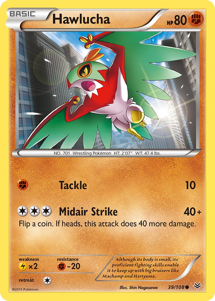 Hawlucha - 039/108 (ROS) Common - Near Mint