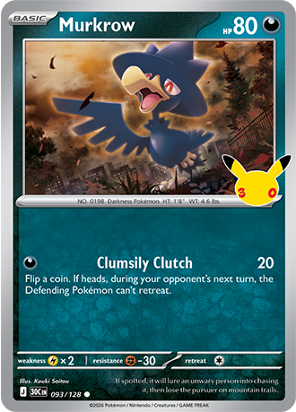 Murkrow - 093/128 (30C) Common