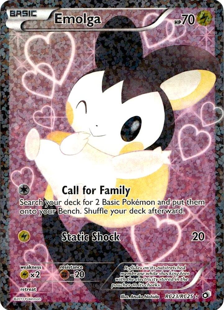 Emolga (Full Art) - RC23/RC25 (LTR:RC) Ultra Rare - Light Play Holofoil