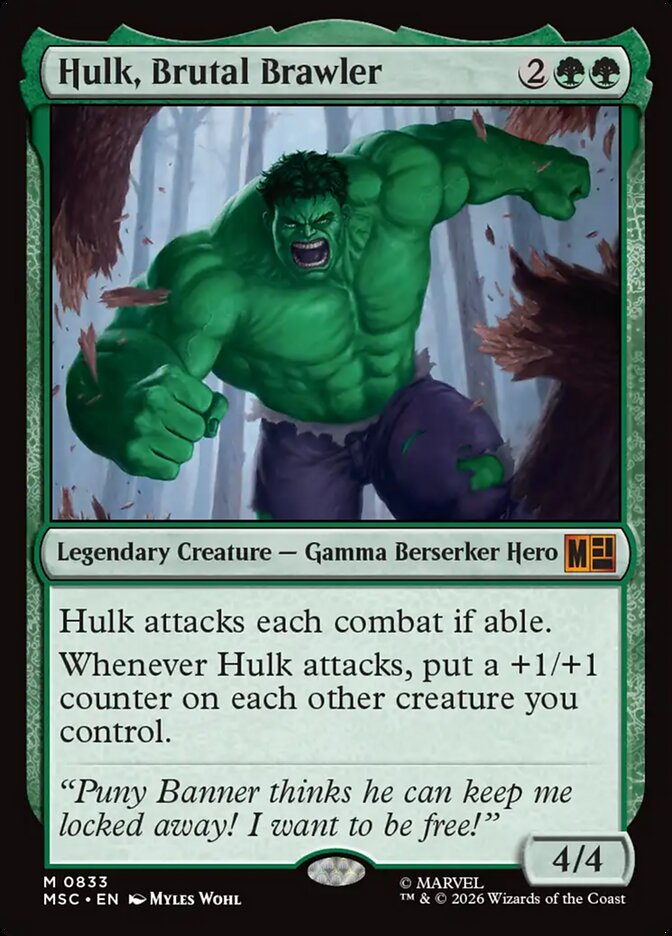 Hulk, Brutal Brawler [ #0833 ] (MSC-M)