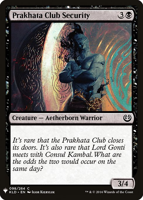 Prakhata Club Security [Mystery Booster #0738] (KLD-C)