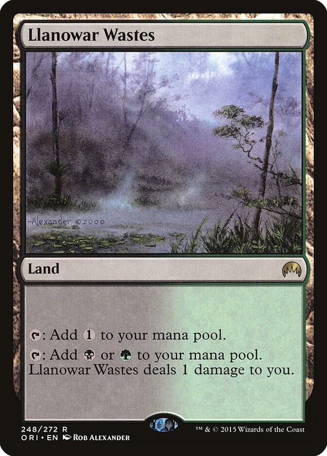 Llanowar Wastes (ORI-R) Light Play
