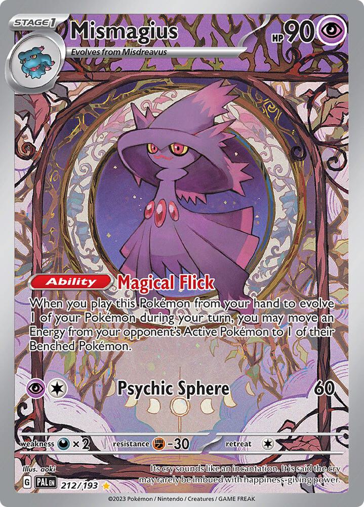 Mismagius - 212/193 (PAL) Illustration Rare - Light Play Holofoil