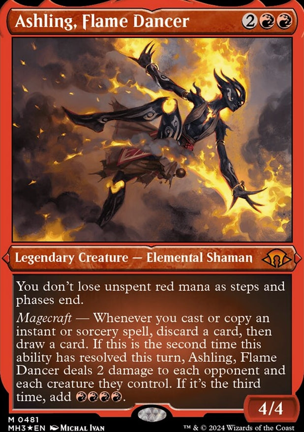 Ashling, Flame Dancer [#0481 Etched Foil] (MH3-M)