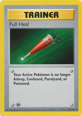 Full Heal - 082/102 (BS) 1st Edition Uncommon - Near Mint