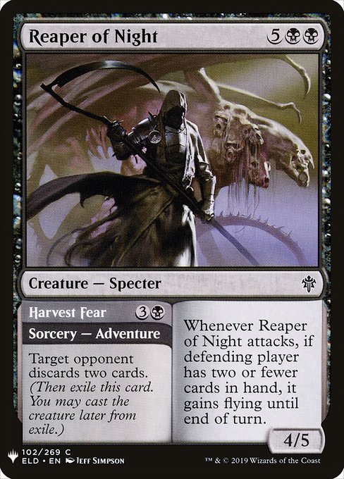 Reaper of Night // Harvest Fear [Mystery Booster #0747] (ELD-C)