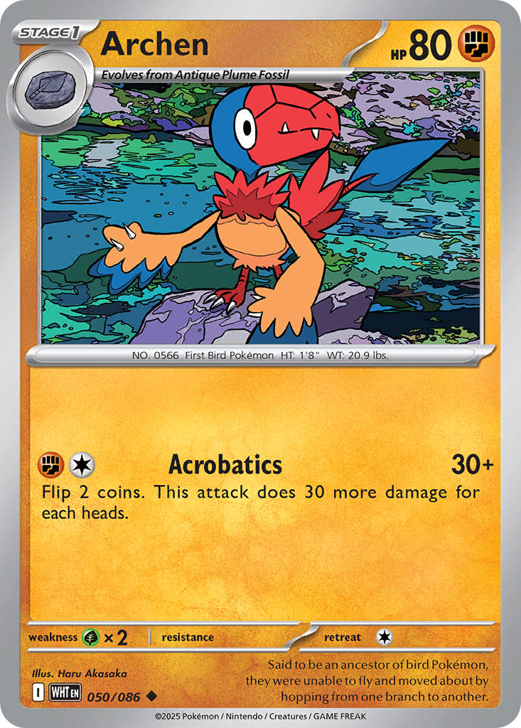 Archen (Master Ball Pattern) - 050/086 (WHT) Uncommon