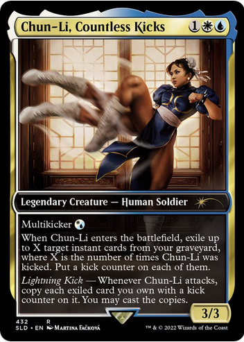 Chun-Li, Countless Kicks #432 (SLD-R-FOIL)
