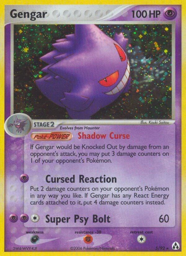 Gengar - 005/092 (LM) Near Mint Holo Rare