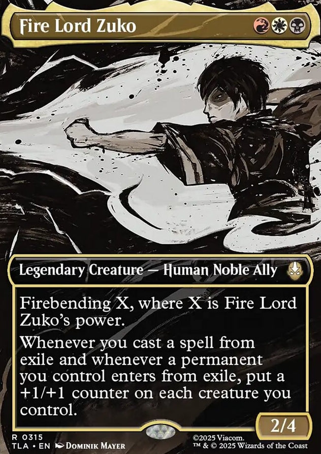 Fire Lord Zuko [ #0315 Borderless ] (TLA-R)