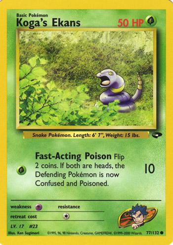 Koga's Ekans - 077/132 (G1) Common - Near Mint Unlimited