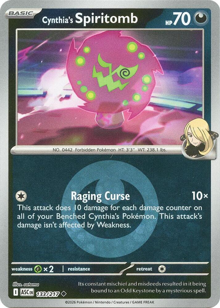 Cynthia's Spiritomb (Energy Symbol Pattern) - 133/217 (ASC) Uncommon