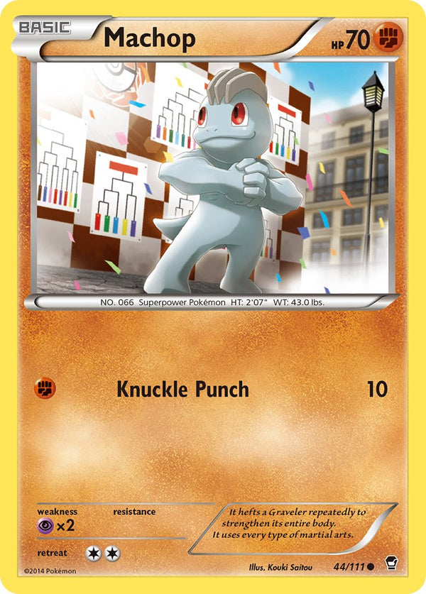 Machop - 044/111 (FFI) Common - Near Mint