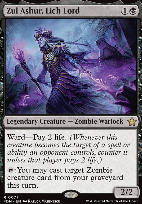 Zul Ashur, Lich Lord [#0077] (FDN-R-FOIL)