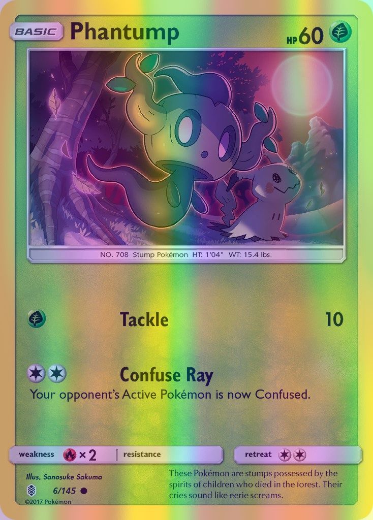 Phantump - 006/145 (SM:GRI) Common - Near Mint Reverse Holofoil