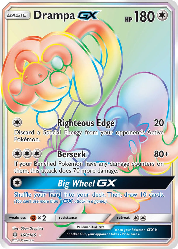 Drampa GX (Secret) - 160/145 (SM:GRI) Secret Rare - Near Mint Holofoil