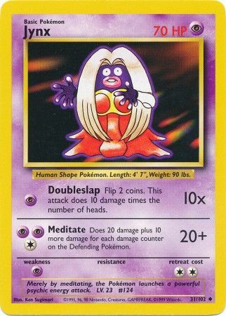 Jynx - 031/102 (BS) Uncommon - Near Mint