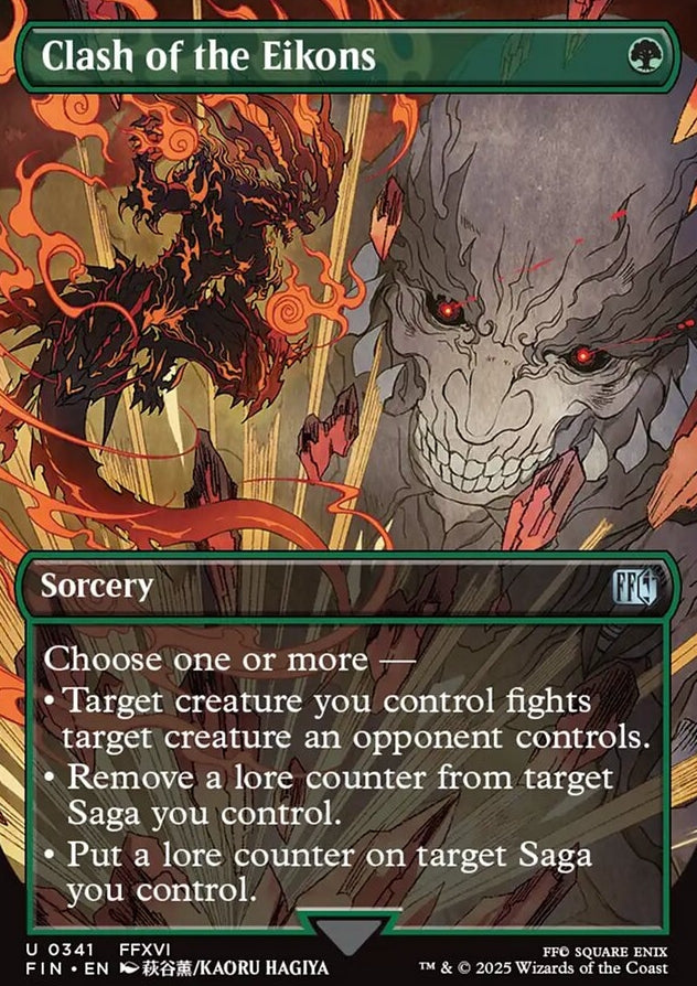 Clash of the Eikons [ #0341 Borderless Alternate Art ] (FIN-U)