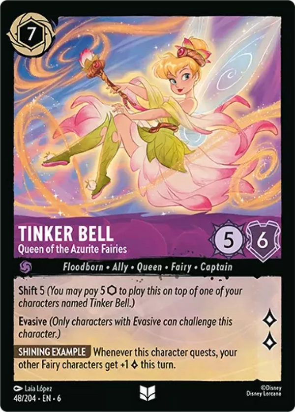 Tinker Bell - Queen of the Azurite Fairies (Azurite Sea 048/204) Uncommon - Near Mint