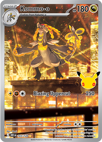 Kommo-o - 143/128 (30C) Illustration Rare