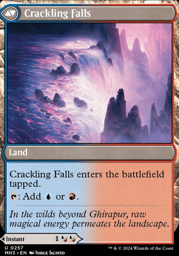 Rush of Inspiration // Crackling Falls [#0258] (MH3-U-FOIL)