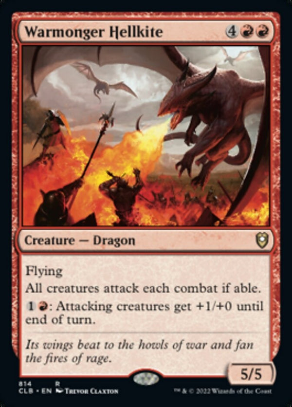 Warmonger Hellkite [#814 Commander Decks] (CLB-R)