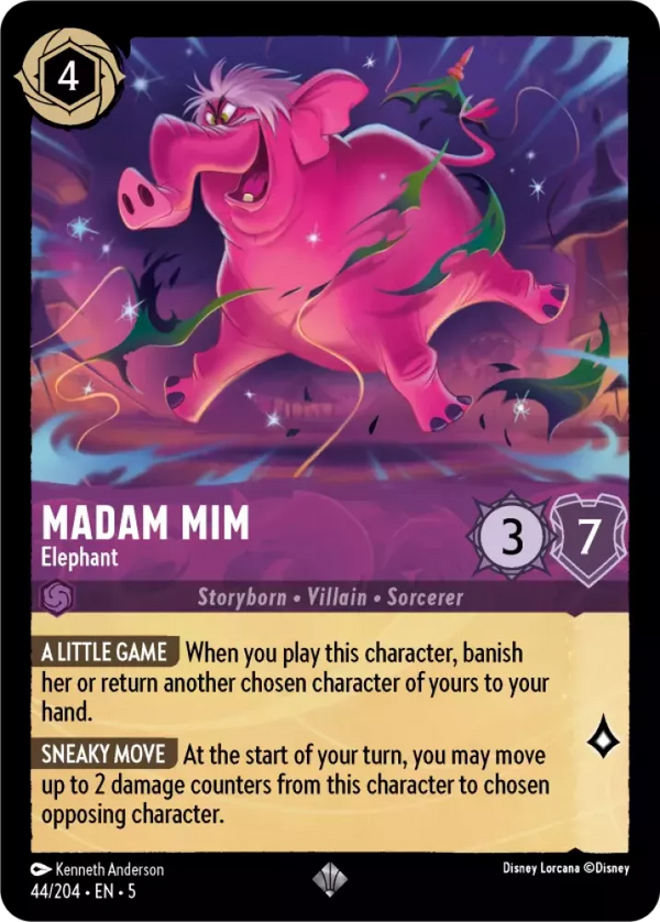 Madam Mim - Elephant (Shimmering Skies 044/204) Super Rare - Near Mint