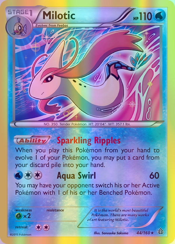 Milotic - 044/160 (PRC) Holo Rare - Near Mint Reverse Holofoil