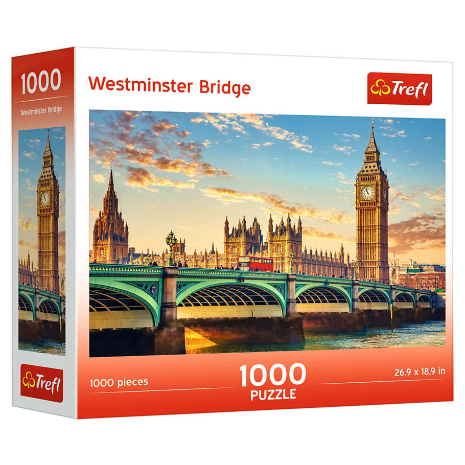 Puzzle: Westminster Bridge 1000 Piece (Trefl Red)