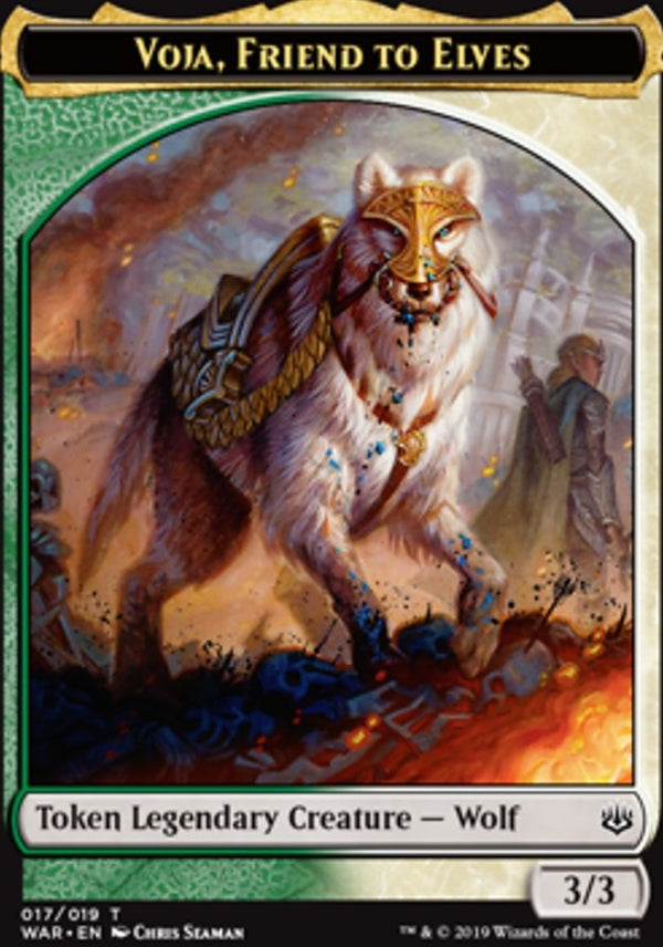 Voja, Friend to Elves Token (WAR-SFT)