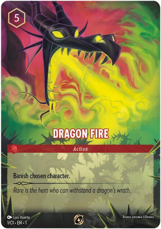 Dragon Fire (Disney Lorcana Promo Cards 09/C2) Promo - Near Mint