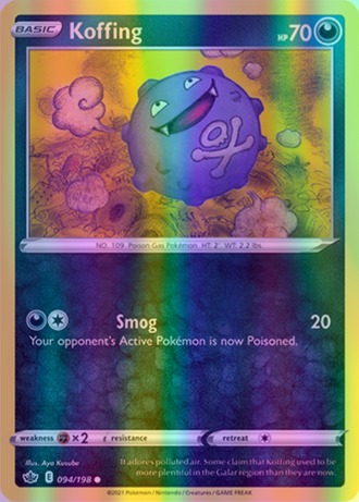 Koffing - 094/198 (SWSH06) Common - Near Mint Reverse Holofoil