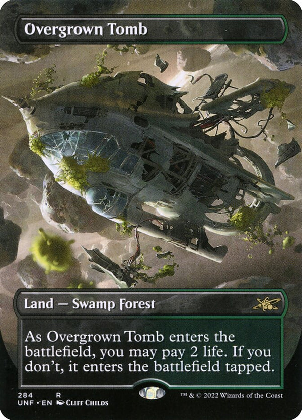 Overgrown Tomb [#284 Alternate Art Borderless] (UNF-R-FOIL)