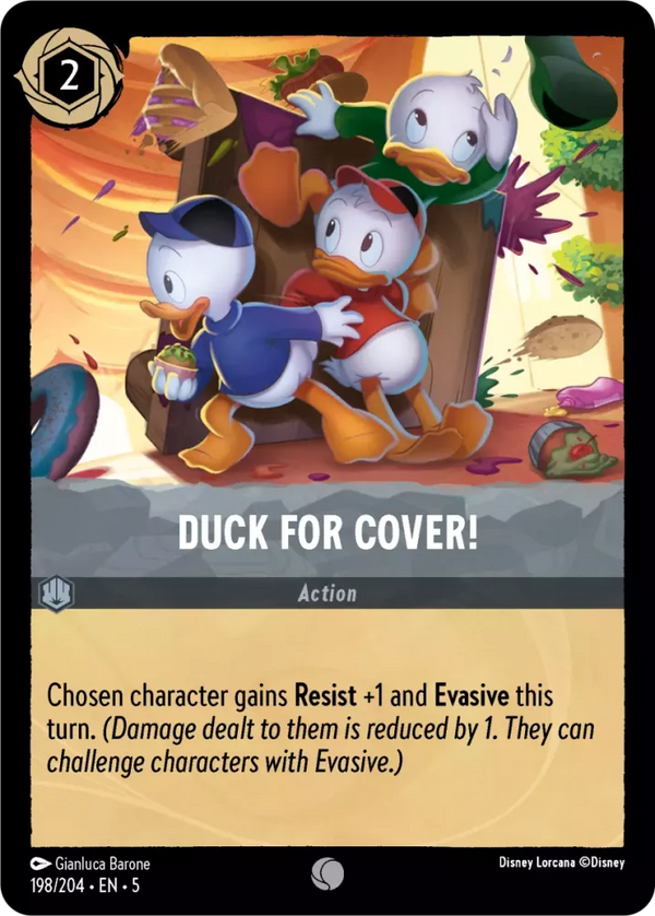 Duck for Cover! (Shimmering Skies 198/204) Common - Near Mint