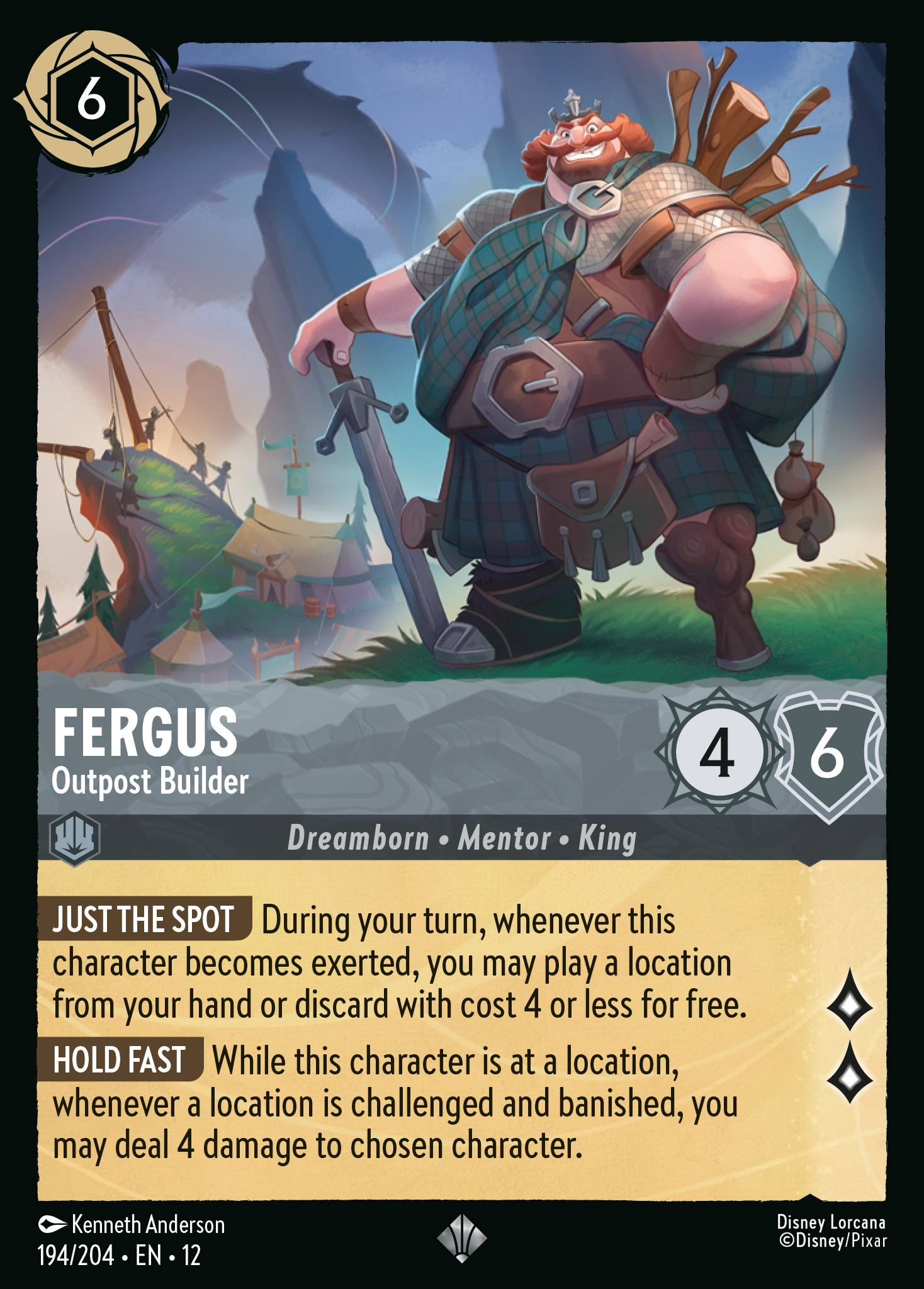 Fergus - Outpost Builder (Wilds Unknown - 194/204) Super Rare