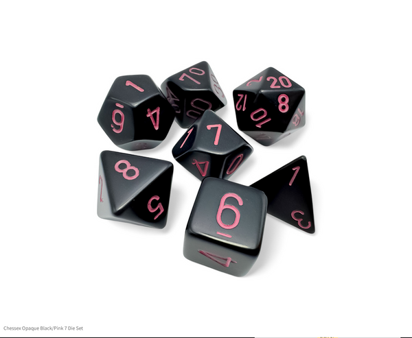 CHX25448: Opaque - Poly Set Black w/pink (7) (Release Date: 10.30.24)