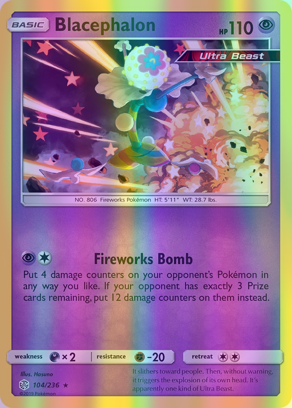 Blacephalon - 104/236 (CEC) Holo Rare - Near Mint Reverse Holofoil