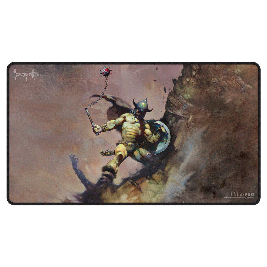 Ultra-PRO: Stitched Edge Playmat - Artist Series: Frank Frazetta - Warrior with Ball and Chain