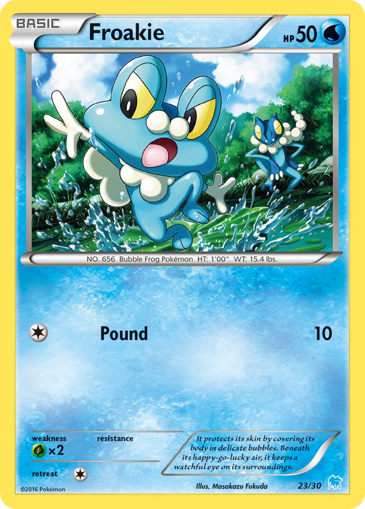 Froakie - 23/30 (TK9S) Common - Near Mint