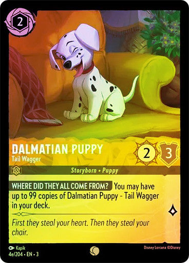 Dalmatian Puppy - Tail Wagger (Into the Inklands 004e/204) Common - Near Mint Cold Foil