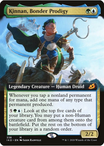 Kinnan, Bonder Prodigy [#338 Extended Art] (IKO-M-FOIL) Light Play