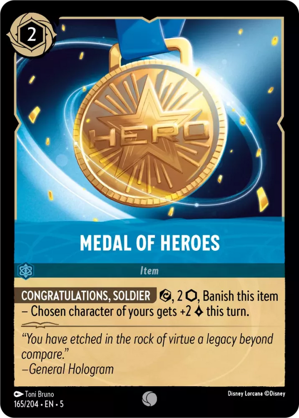 Medal of Heroes (Shimmering Skies 165/204) Common - Near Mint